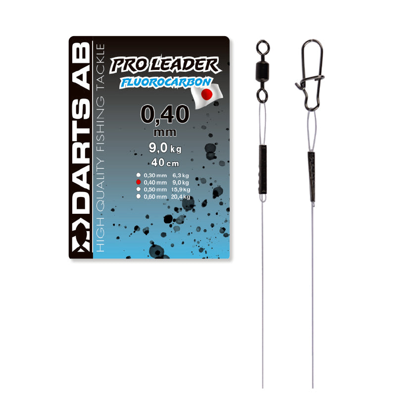 Fluorocarbon tape light "Nice Snap" 0.30mm/40cm 2-pack