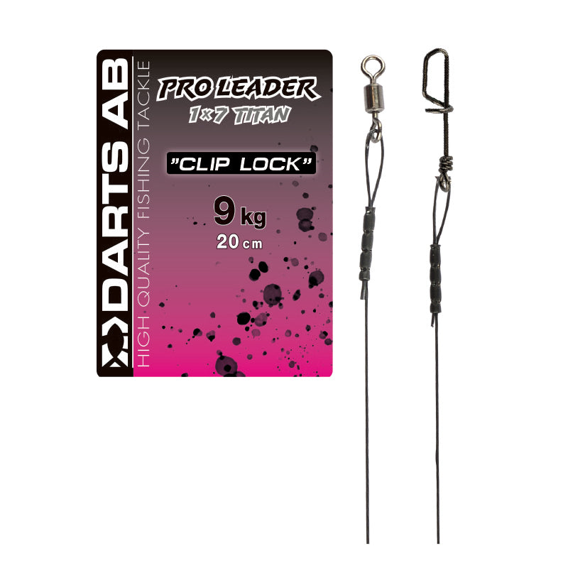 Titanium tab "Clip Lock" 9kg/20cm 2-pack