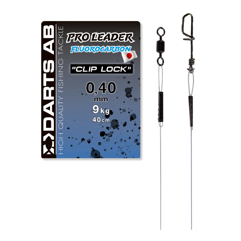 Fluorocarbon tape "Clip Lock" 0.40mm/40cm 2-pack