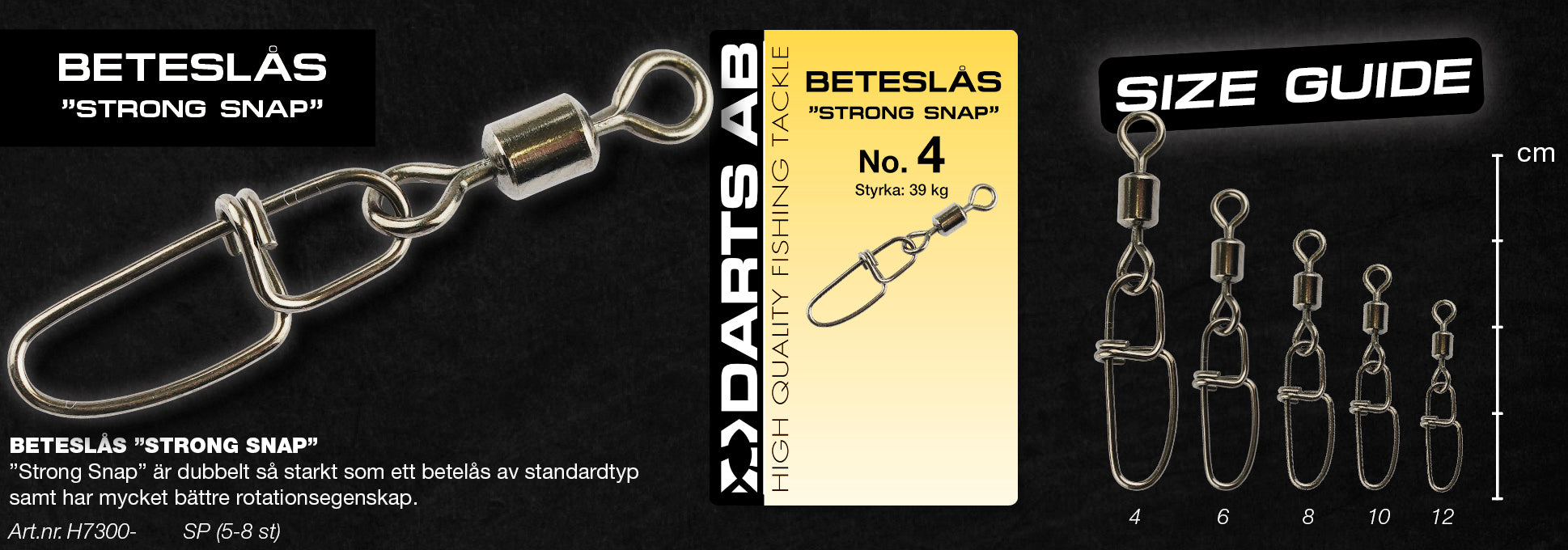Bait lock "Strong Snap" no10 8-pack