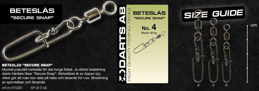 Bait lock "Secure Snap" no5 5-pack