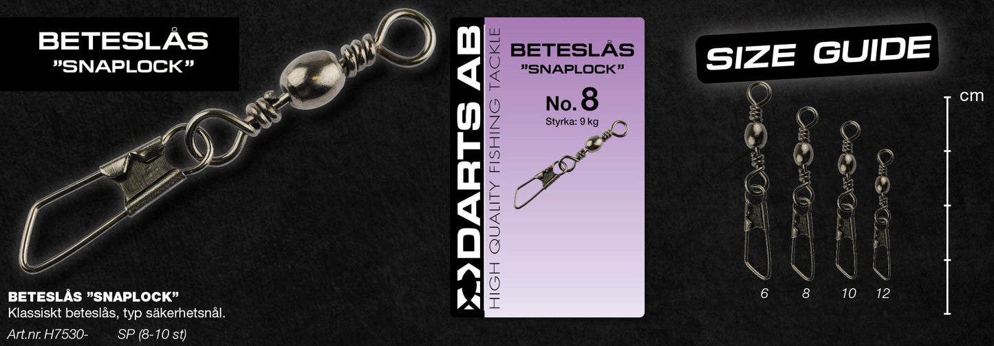 Bait lock "Snap Lock" no10 9-pack