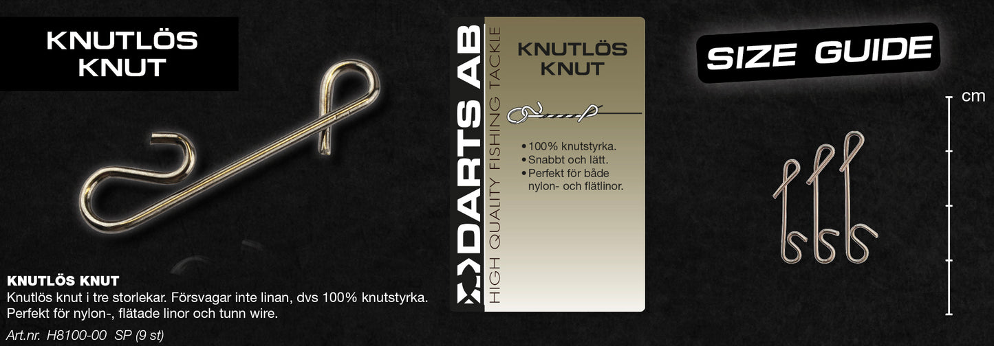 Bait lock "Knotless Knot" 9-pack