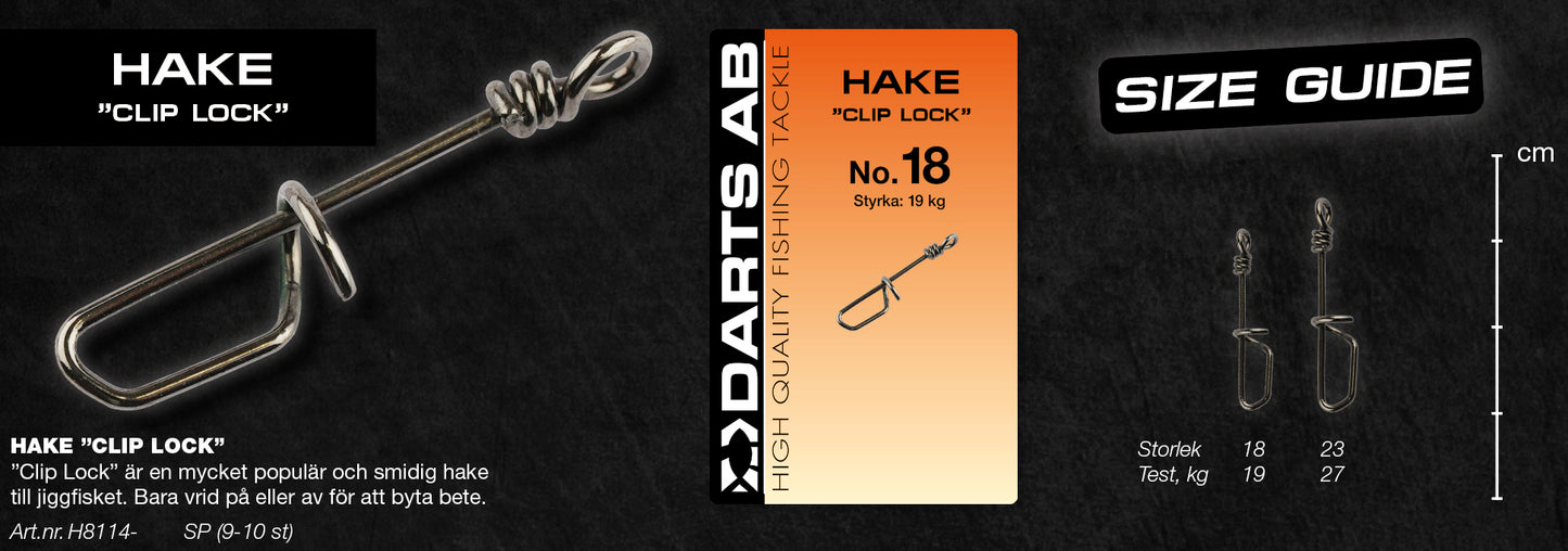 Bait lock "Clip Lock" no18 10-pack
