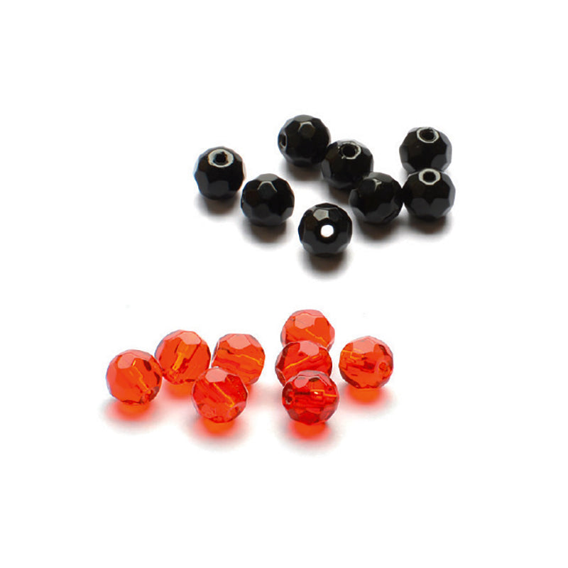Glass Bead - Facet mix 6mm 9-pack